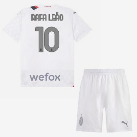 Camisolas AC Milan Rafael Leao 10 Criança 2º Equipamento Alternativa 2023-24 Manga Curta
